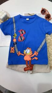 0-4 tahun setelan baju anak laki-laki musim panas modis tampan jas pakaian bayi cewek Kualitas Tinggi Kartun baju anak anak perempuan Gaya Korea