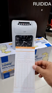 Daily time record attendance cards employee time card monthly attendance book for employee clock input