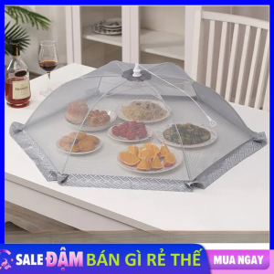 Lồng Bàn Dậy Thức Ăn Chống Bụi Chống Côn Trùng Thoáng Khí Gấp Gọn Siêu Bền - Nắp Đậy Thức Ăn / Lồng Bàn Vải Gấp Gọn Tiện Lợi