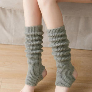 Women Leg Warmers Winter Girl Female Leg Cover For Gym Fitness Y2K Wool Latin Dance Ballet Yoga Loose Socks Long Stocking