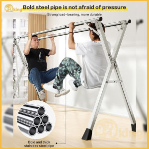 160cm-240cm Foldable Clothes Drying Rack multi-size drying rack Heavy-duty Drying Rack Stainless Steel heavy duty for clothes hanger retractable indoor and outdoor X-frame Anti-slip and windproof Three rods laundry drying rack Strengthened version