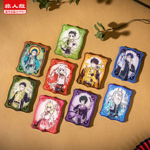 Magnetic Acrylic Fridge Magnet Blind Box Non-human Store Decorative Gold Stamping Animation Periphery of Phong Hua Qi Xiang Series