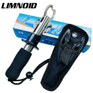 Limnoid Fishing Tool Kit Corrosion Resistant Fish Gripper And Hook Remover Pliers With Secure Lanyard For Freshwater Saltwater