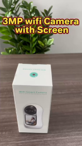 Mini Camera Home Surveillance Wireless Indoor Wifi Security Indoor Baby Monitor Night Vision Camera with Screen