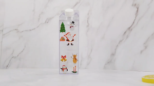 500/1000ML Acrylic Water Clear Transparent Bottle Stylish Milk Carton Shaped Portable Water Bottle Milk Tea Juice Bottle