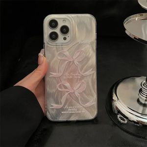 ♥Ready Stock +FREE Shipping+COD♥2024 NEW Ins Korean Gradient Pink Bowknot Phone Case For Xiaomi Redmi Note 13 12 12S 11 11S 10 Pro Plus 4G 5G Redmi 12 13 13C Hard Cover