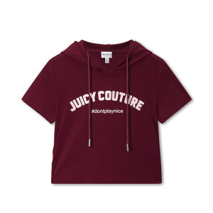Juicy Couture | Hooded Leisure Top New Arrival Wine Red