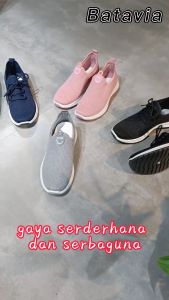 Batavia P1 P2 Baru Bernapas Canggih Rajutan Olahraga Sepatu Wanita Nyaman Sepatu Wanita Olahraga Sepatu Wanita Sepatu Sekolah Wanita