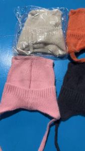 Knitted Hat Winter Children Ear Protection Beanie Hat Cute Cat Ear Hat Wool Hat Plush Cold-proof Warm Hat Boy Girl