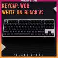 Nút bấm Keycap Aifei Cherry WoB v2 White on Black CMK Aifei Cherry Profile bàn phím cơ BoW Black on White Pyga Polabe Store. 