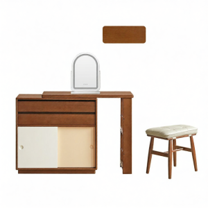 WEISHA | Expandable Wooden Dressing Table with Drawer