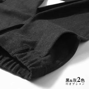 Quần Âu Nam Ống Đứng Dày Dặn Mùa Thu Đông Bằng Vải Len Ấm Áp Quần Âu Công Sở Thường Ngày Cạp Vừa Bằng Len 70% Cotton 30%