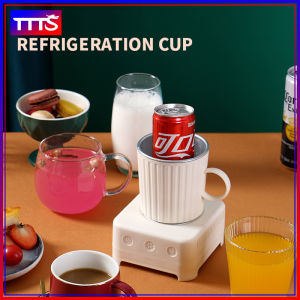 Portable Fast Cooling and Heating Cup 2-In-1 Electric Coaster Coffee Milk Warmer Cooler Beverage Tea Mug Mat Cold Drink Machine