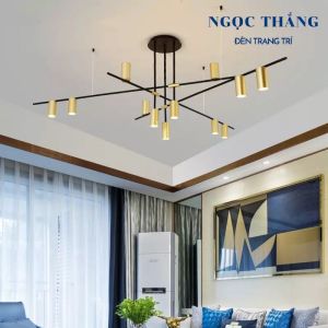 Đèn thả trần hiện đại 9 bóng trang trí phòng khách bàn ăn Led 100W 220V TTK110T9 Ngọc Thắng