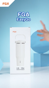 FGA EasyGo Tumbler 1000ml Dual Drink Vacuum Insulated Tumbler with Foldable Handle