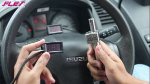 ชุดจอ+สายวัดแรงดันท้ายรางคอมมอนเรล LCD FLEX สำหรับ DMAX NAVARA D40 NP300 TRITON FORD BT50 CHEV VIGO  REVO