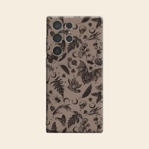 Dark Witch Gothic Sketch Luxury Fashion Full Lens Protective Case for Samsung Galaxy S26 S25 S24 A56 A36 Plus Ultra