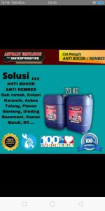 Cat Pelapis Anti Bocor /Aspal Cair Asphalt Emulsion for Waterproofing - 20 kg
