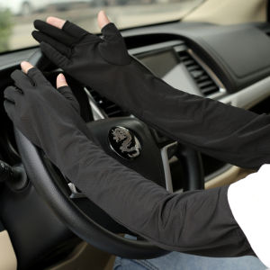 Ice sleeves summer sunscreen mens ice silk sleeves womens thin riding widened and loosened arm sleeves Sun protection