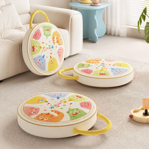 Portable Camping Checkered Sausage Dog Mat Removable Cover Lazy Cushion Small round Butt Pad Home Outdoor Travel Seat Pad