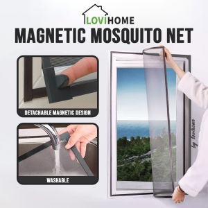DIY Set Magnetic Mosquito Net Insect Screen Home Window Mesh Frame - Free Tool Set