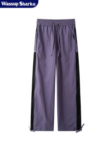 Quần Dài Nam WASSUP SHARK Thoáng Khí Mỏng Mùa Hè Thiết Kế Lưới Phong Cách Mỹ Quần Dài Thường Ngày Ngoài Trời Cho Lính Dù