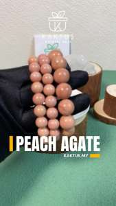 Kaktus Crystal Peachy Agate Crystal Bracelet