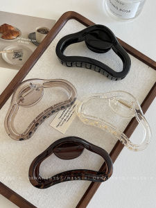 Cloud Semicircle Minimalist Acrylic Jaw Clip Large 2024 New Arrival Fancy Hair Clip Female Head Shark Clip