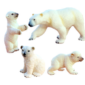 Walking Simulated Polar Bear Model Toy