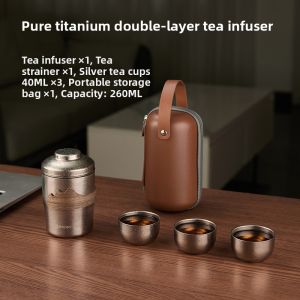 IMOGY | Portable Premium Titanium Travel Tea Set