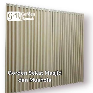 Gorden Sekat Ruangan Pembatas Masjid Mushola Bahan Blackout Import Grade A Tebal Lembut Mewah