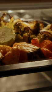 JANERRY 18L Woody 6in1 Air Fryer Oven Large Capacity 1360W Multi Function Fast Double Heating With 360 Rotisserie - Creamy