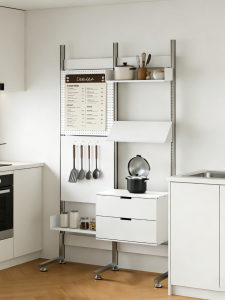 ALEDAN | Drill-free Modern Minimalist Storage Rack Stainless Steel