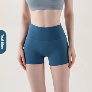 High Waist Fitness Sports Shorts Womens Quick Dry Breathable Yoga Tight Pants Gym Shorts Ultra Stretchy Nylon Sports Wear