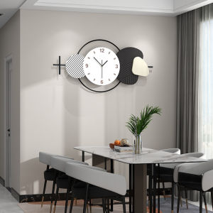 Minimalist Nordic Series Wall Clock Hot Sale Home Living Room Simple and Fashion Mute Creative Vintage Clock Art Circular Decorations 80x40cm