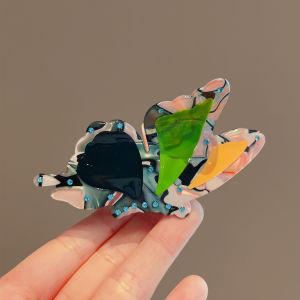 กิ๊บติดผมรูปผีเสื้อสไตล์ฝรั่งเศสย้อนยุค เครื่องประดับผมสไตล์ฝรั่งเศส หรูหรา สไตล์เกาหลี วัสดุอื่นๆ LC-1545