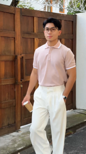 Áo Polo Nam AKUBA Cổ Bẻ Phối Màu Form Slimfit Chất Polyester Trẻ Trung Dễ Phối | 01HE1322