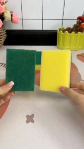 10/30 Pcs kitchen cleaning sponge Dual-Sided Scrub Pads Super Absorbent Pot rust sponge cleaning brush Magic Clean Soft sponge