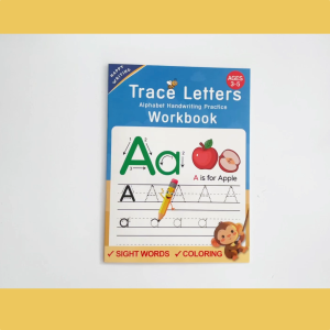 32 Pages Educational ABC Alphabet Handwriting Practice Workbook For Kids Ages 3-6: Set of Uppercase and Lowercase Letter Tracing Pad Preschool Writing Workbook Activities Book Calligraphy Copy Book Coloring Book English Learning Materials for Toddler Kin