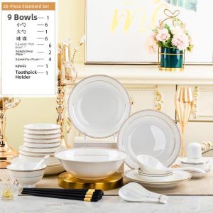 Ceramic Bone China Tableware Gift Set