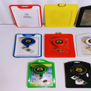 Gantungan Yoyo Id Card Putar Stainless Kementerian ESDM RI + Tempat/Holder Id Card