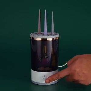 Professional Makeup Brush Cleaner and Dryer: Automatic Clean Brushes Washing Cleaning Tool