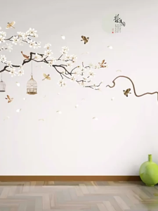 Adorable Black and White Cat Wall Stickers for Home Decoration – Removable Vinyl Wall Decal for Kids Bedroom Nursery Living Room Study Area or Cat Lovers Space – Easy to Apply Waterproof & Durable – Size 81cm x 55.5cm