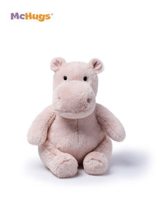 McHugs Plush Toys Pink Hippo Pig Doll Comfortable Animal Stuffed Toys Birthday Gift Soft Fabric Art Toys for All Ages