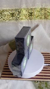 ALL NATURAL(ORGANICS) CHARCOAL WHITENING SOAP - 135 Grams (3 Pcs.)