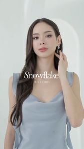 Mizuchol-แหวนเงินแท้ชุบทองคำขาว ประดับเพทาย : Frozen Grace