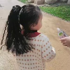 1pc Red Bow Long Ponytail Long Children Headdress Daily Soft Princess Curly Wig Hairpieces For Kids Children Girls Decoration