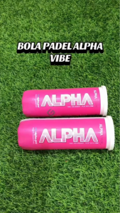 Padel Ball ALPHA VIBE PINK Bola Padel Tennis isi 3 Original