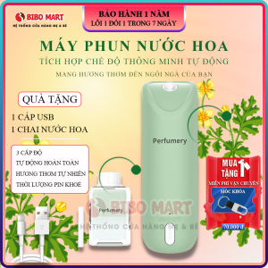 Máy xịt nước hoa tự động máy xịt thơm phòng tự động mùi hương đa dạng lựa chọn pin sạc USB tặng kèm nước hoa Bảo hành 12 tháng