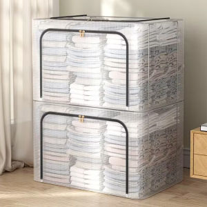 Bahan PVC tahan air Box Storage Tahan Lembab kotak penyimpanan transparan lipat container box